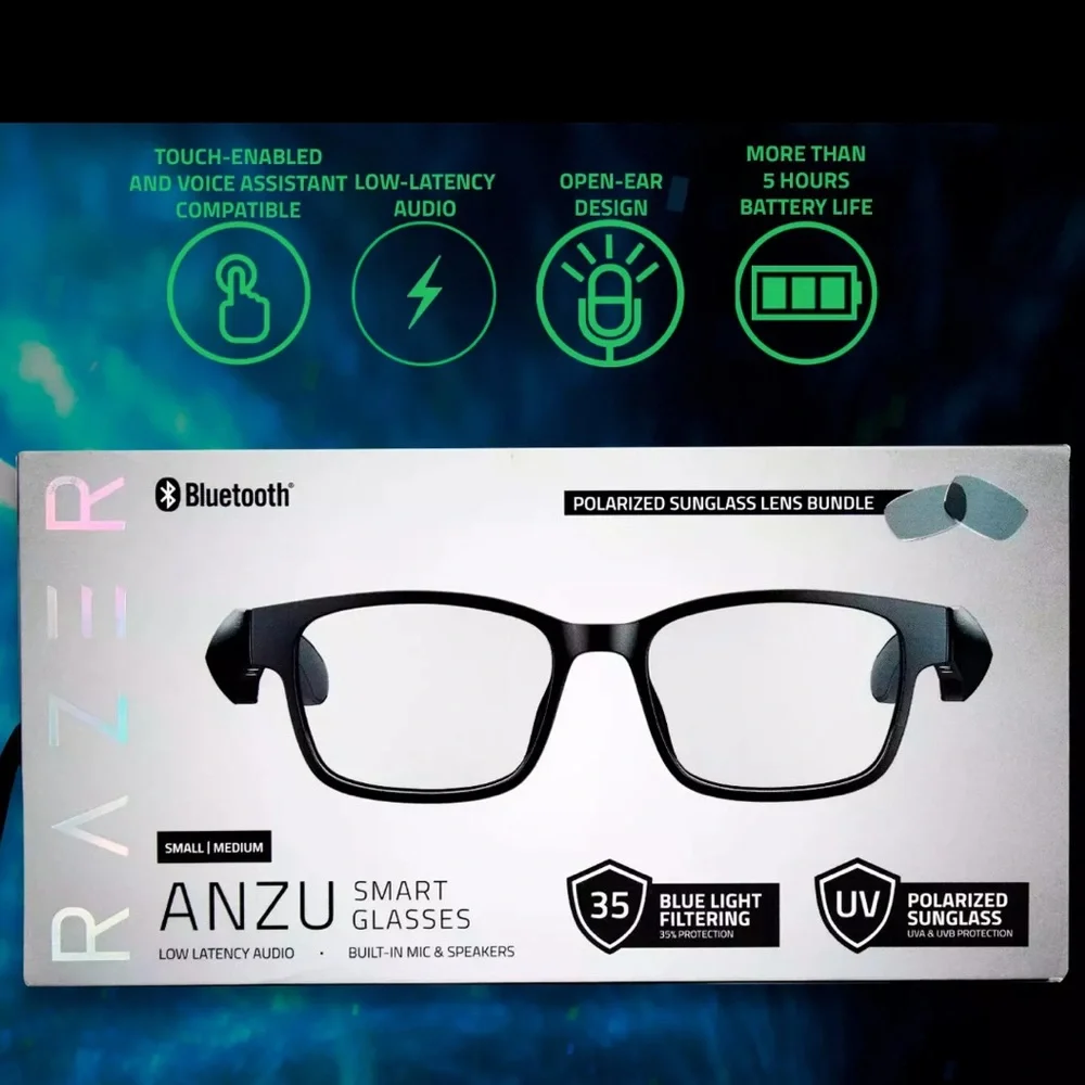 Razer Anzu Smart Glasses, Bluetooth - Picture 1 of 12